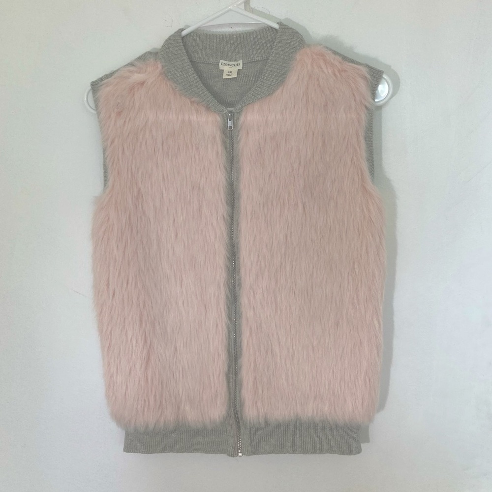 Crewcuts Soft Faux Fur Fuzzy Vest